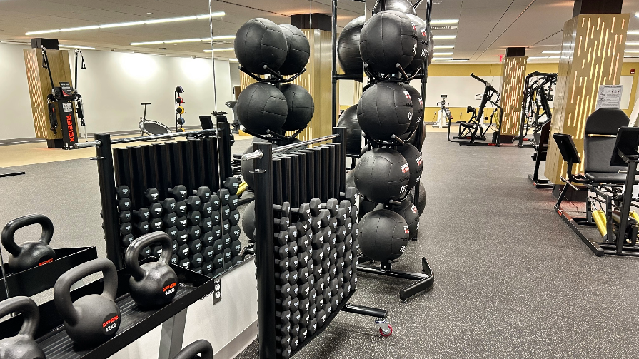 Equipment in Bryant's new exercise and movement science lab.